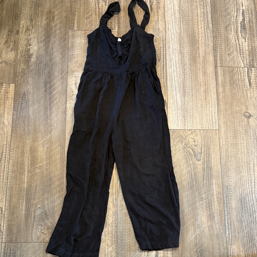 Monteau Elegant Black Jumpsuit